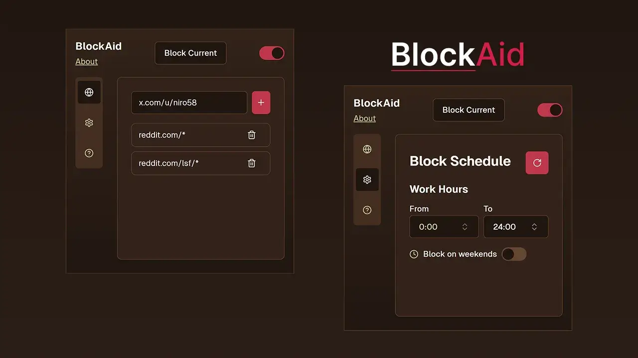 BlockAid : Web Blocker Chrome Extension