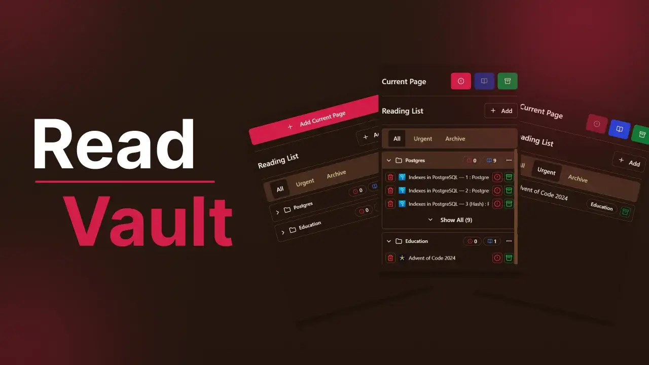 ReadVault : Chrome Extension